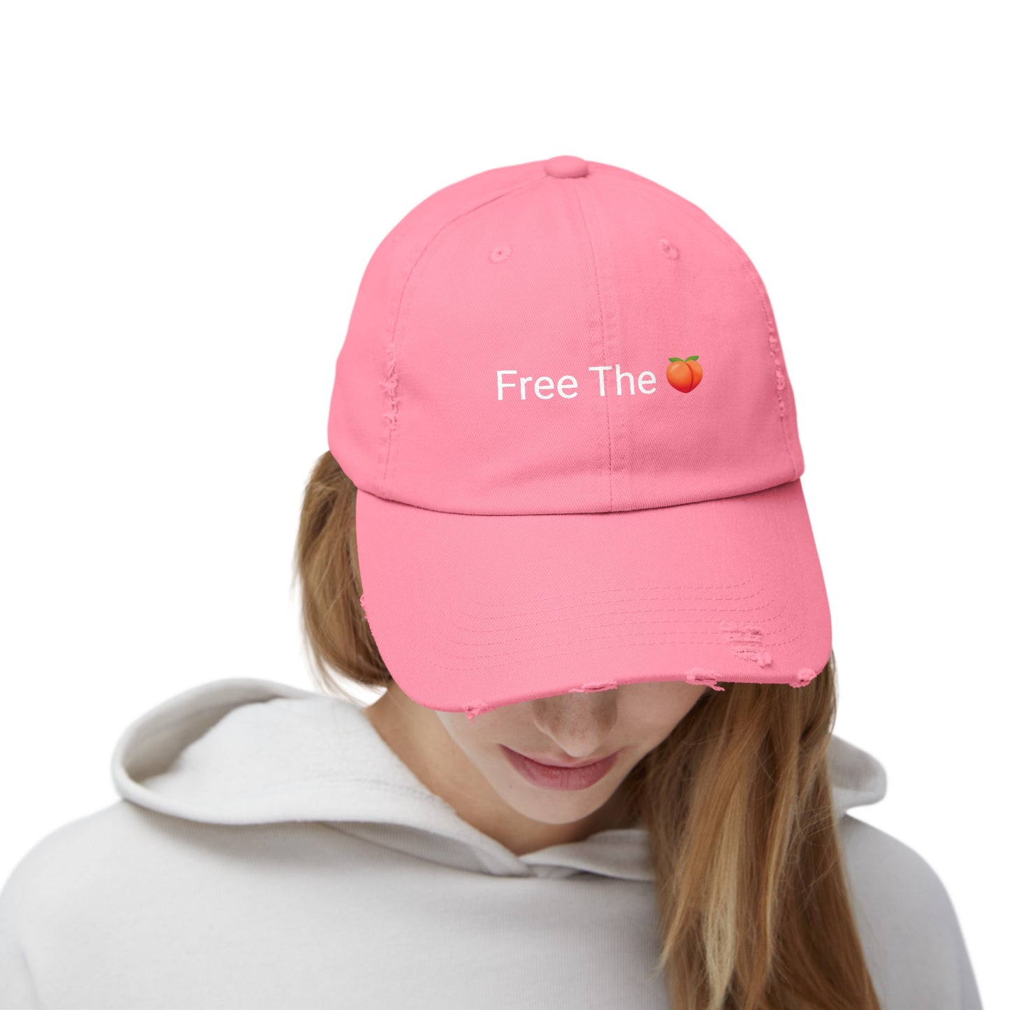 Free The π Distressed Cap