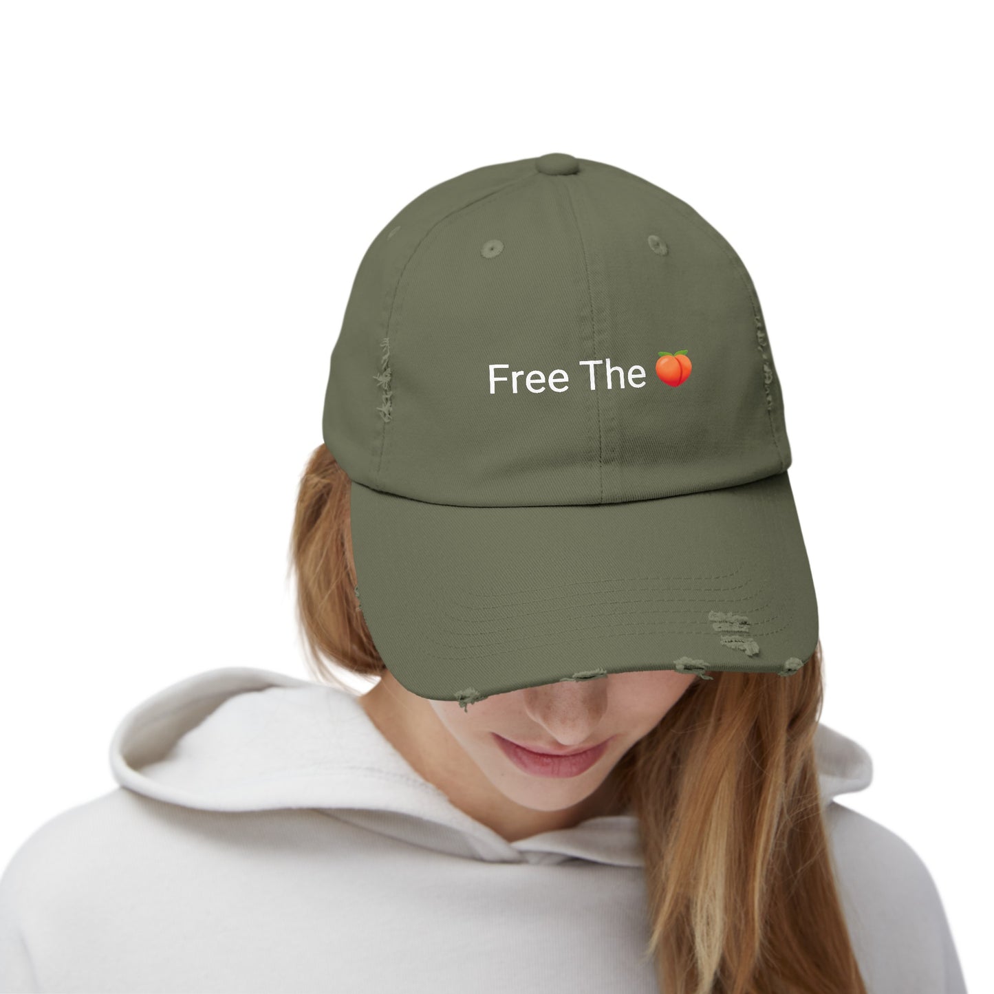 Free The π Distressed Cap