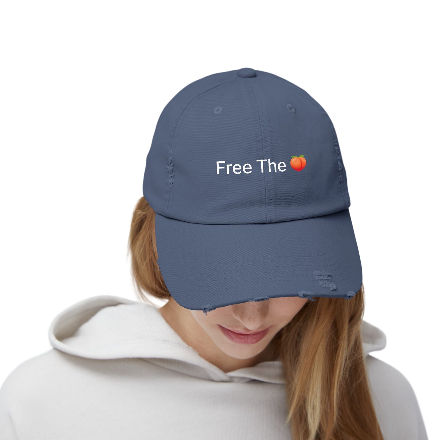Free The π Distressed Cap