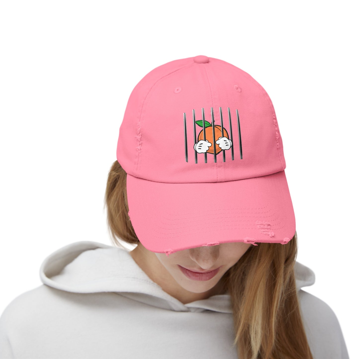 Free The Peach Distressed Cap