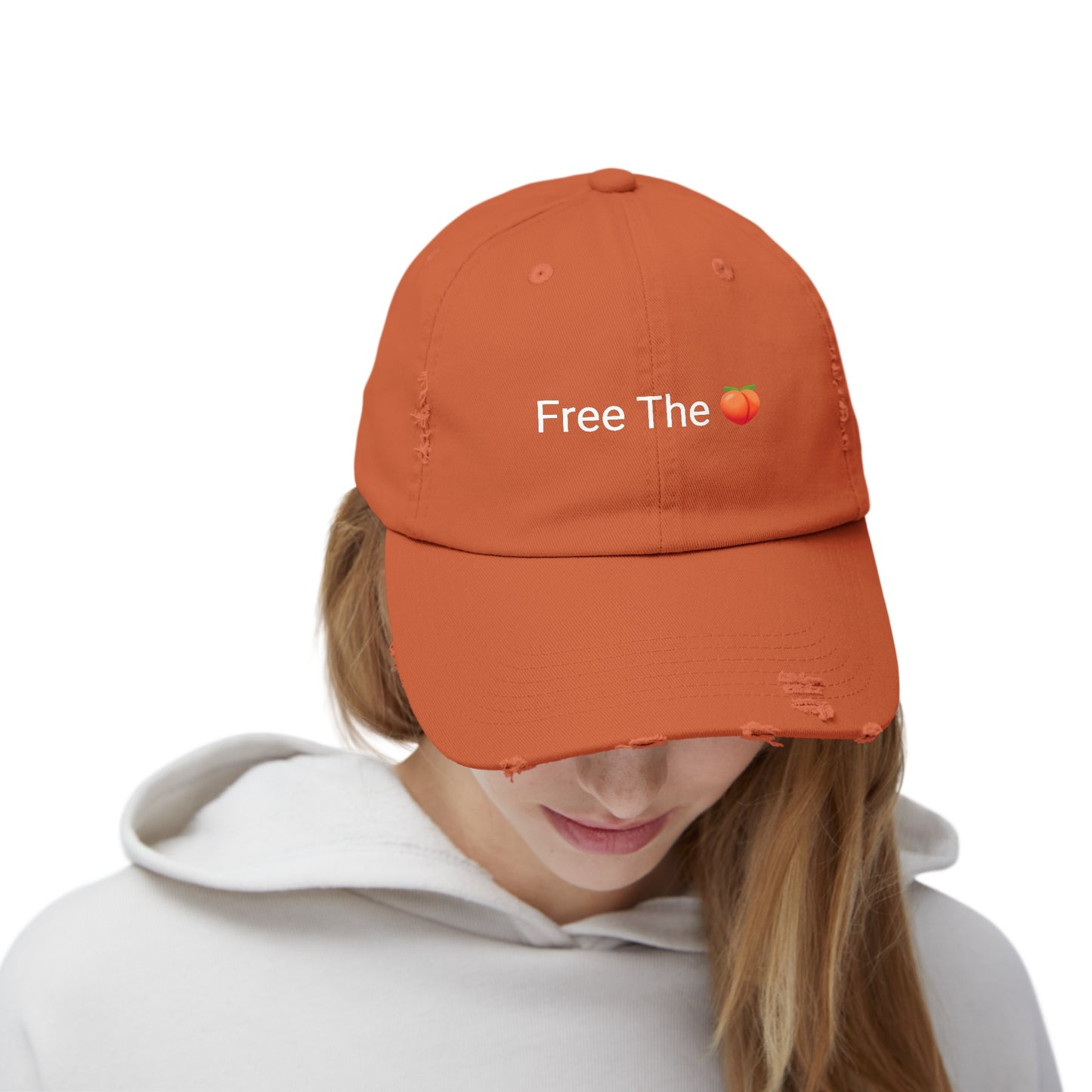 Free The π Distressed Cap