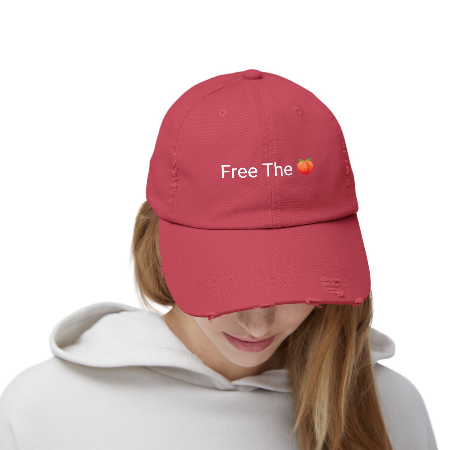 Free The π Distressed Cap