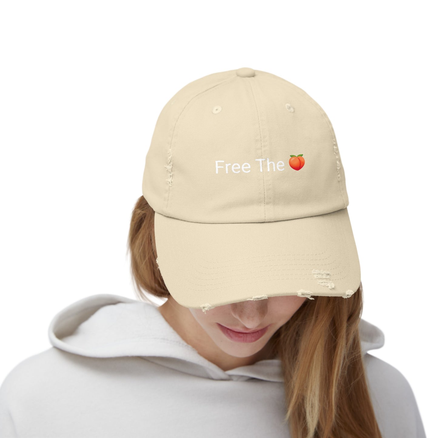 Free The π Distressed Cap