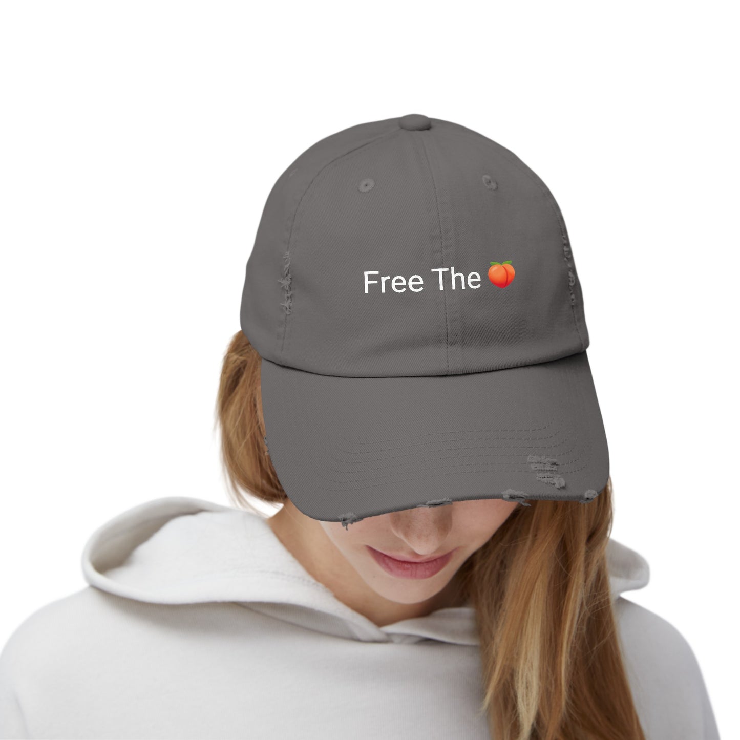 Free The π Distressed Cap
