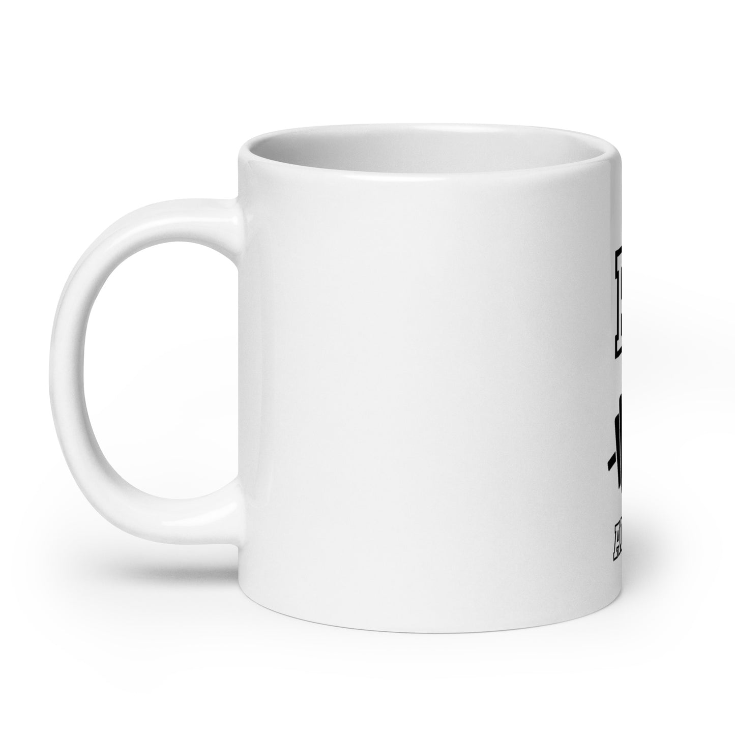 Raw Adrenaline White glossy mug