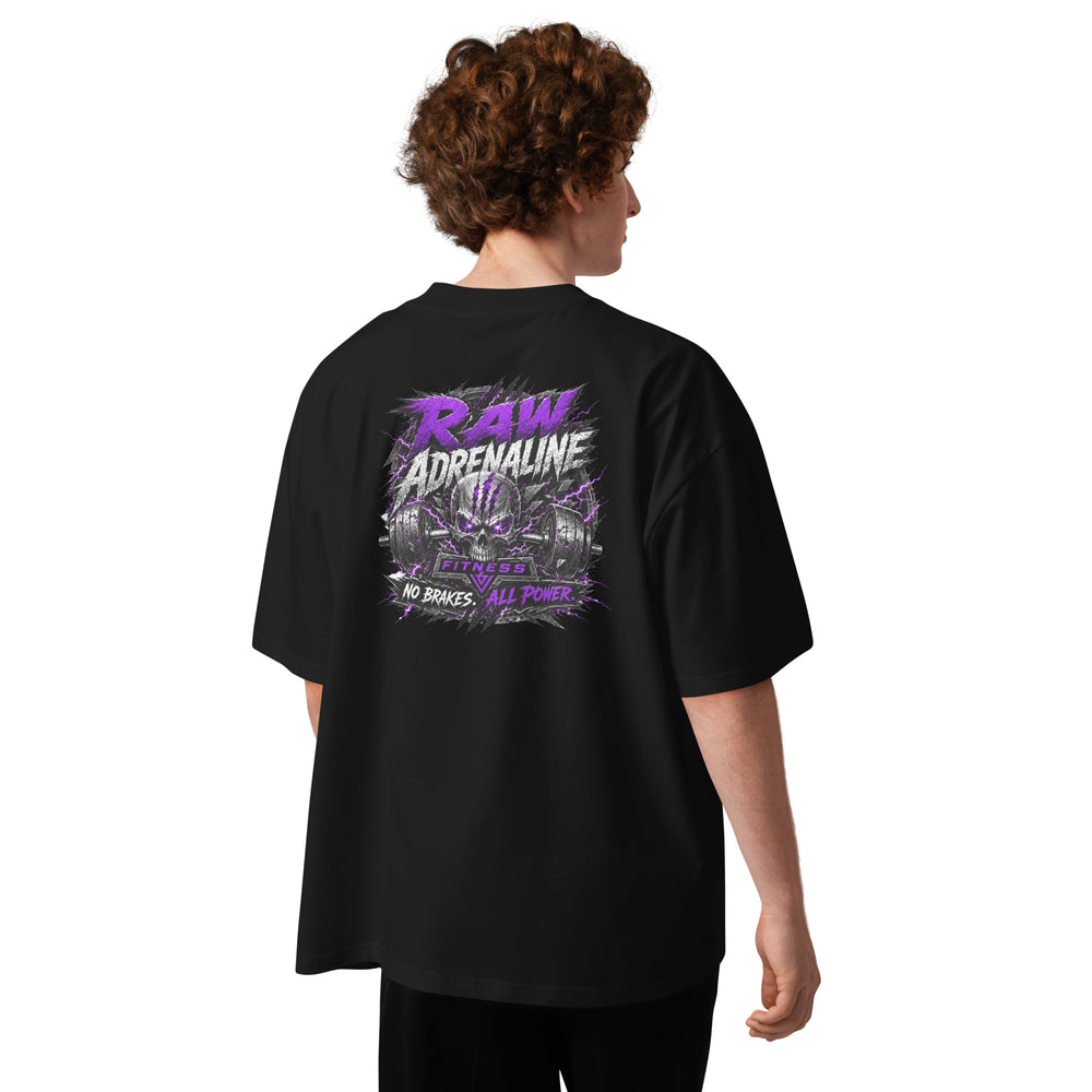 RAW ADRENALINE — PURPLE STORM OVERSIZED T-SHIRT