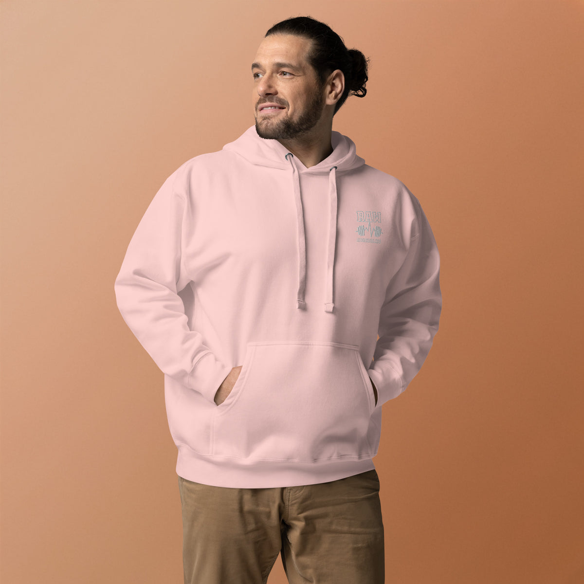 Raw Adrenaline Dumbbell Unisex Hoodie, front view
